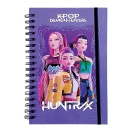   K-pop Démonvadászok Hunter X B/5 vonalas spirál füzet 70 lapos