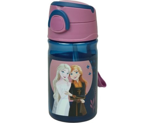 Disney Jégvarázs műanyag kulacs akasztóval 350ml