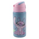 Disney Lilo és Stitch, a csillagkutya Aliens alumínium szívószálas kulacs akasztóval 500 ml