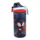 Pókember Spidey Web műanyag szívószálas kulacs akasztóval 450 ml