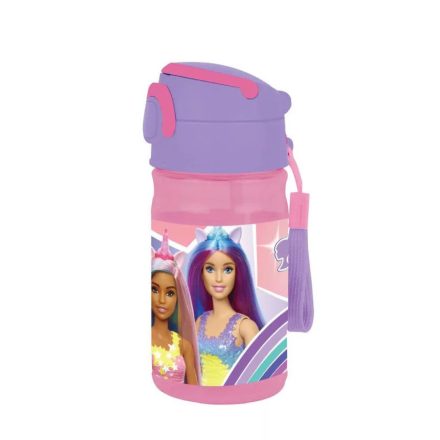 Barbie műanyag kulacs akasztóval 350ml