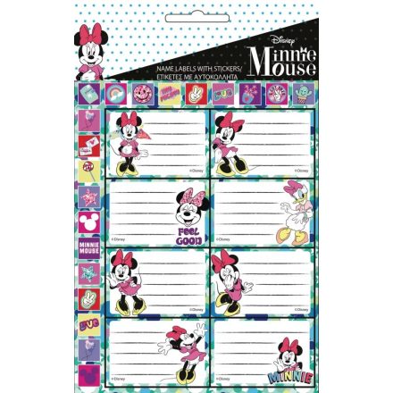 Disney Minnie füzetcímke 16 db-os csillámos