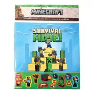 Minecraft Adventures matricás album 50 db matricával