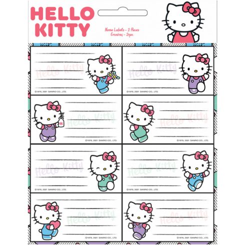 Hello Kitty füzetcímke 16 db-os