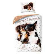 Psi Sweet Dreams posteljina 140×200cm, 70×90 cm