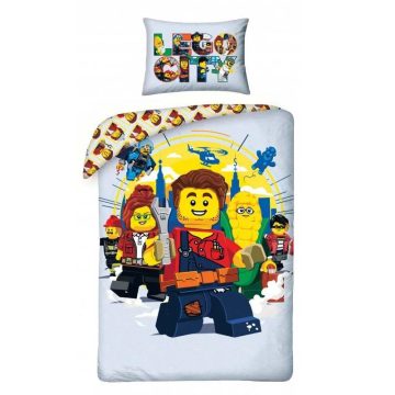 Lego City ágyneműhuzat team 140x200cm 70x90cm