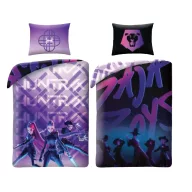   K-pop Démonvadászok Enemies kétoldalas ágyneműhuzat 140×200cm, 70x90 cm microfibre
