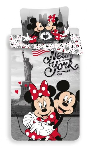 Disney Minnie és Mickey ágyneműhuzat New York 140x200cm 60x80cm 