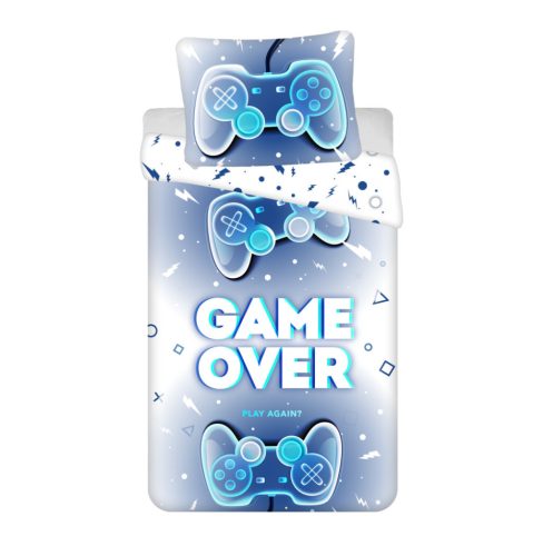 Gamer Game Over ágyneműhuzat 140×200cm, 70×90 cm