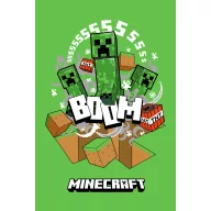 Minecraft Boom Creeper szuper puha polár takaró 100x150cm
