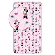 Disney Minnie Flowers gumena plahta 90x200 cm