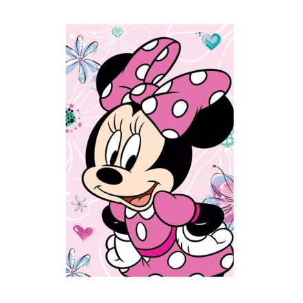 Disney Minnie polár takaró flowers 100x150cm (microflanel)