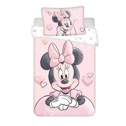 Disney Minnie ovis ágyneműhuzat powder pink 100x135cm 40x60cm