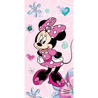   Disney Minnie Pink Floral kupaonski ručnik, ručnik za plažu 70x140cm