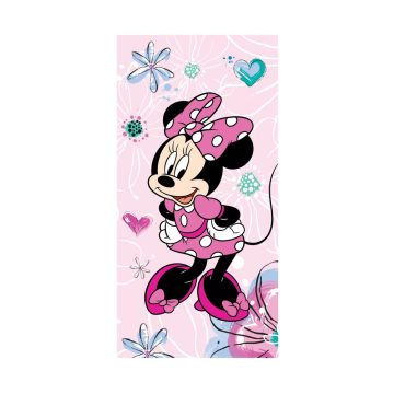 Disney Minnie törölköző fürdőlepedő flowers 70x140cm