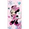 Disney Minnie Pink Floral kupaonski ručnik, ručnik za plažu 70x140cm