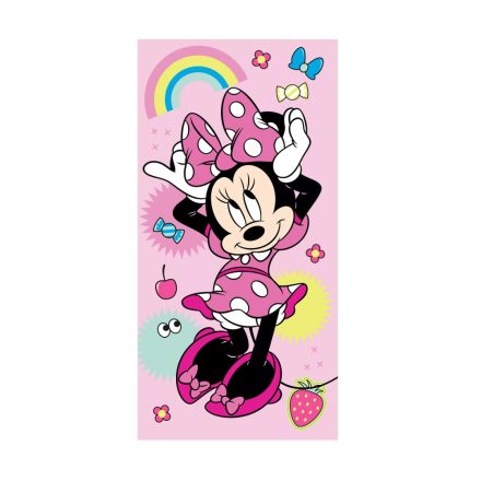 Disney Minnie törölköző fürdőlepedő rainbow 70x140cm