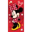 Disney Minnie Pretty in Red ručnik za kupanje, ručnik za plažu 70x140cm