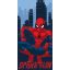 Spider-Man City ručnik za kupanje, ručnik za plažu 70x140cm