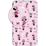 Disney Minnie Pretty in Pink podmetač s gumom 90x200 cm