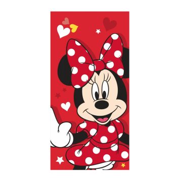   Disney Minnie törölköző fürdőlepedő red heart 70x140cm
