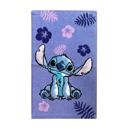 Lilo és Stitch, a csillagkutya kéztörlő törölköző, lila 30x50 cm