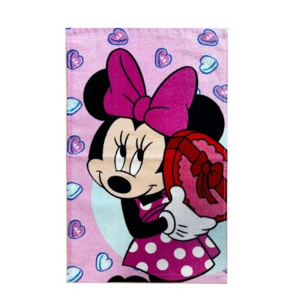 Disney Minnie kéztörlő törölköző, rózsaszín 30x50 cm