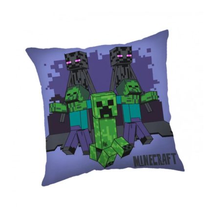 Minecraft párna díszpárna, lila 40x40 cm (Mob)