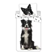 Psi Border Collie posteljina 140×200cm, 70×90 cm