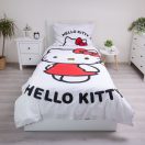 Hello Kitty White posteljina 140×200cm, 70×90 cm