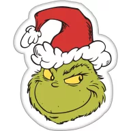 A Grincs Smile formapárna, díszpárna 36x29 cm