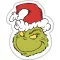 A Grincs Smile formapárna, díszpárna 36x29 cm