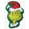 A Grincs Green Smile formapárna, díszpárna 36x23 cm