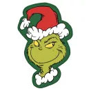 A Grincs Green Smile formapárna, díszpárna 36x23 cm