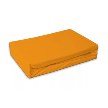 Narancssárga frottír ovis gumis lepedő orange 60x120cm