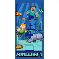   Minecraft Underwater fürdőlepedő, strand törölköző 70x140cm (Fast Dry)