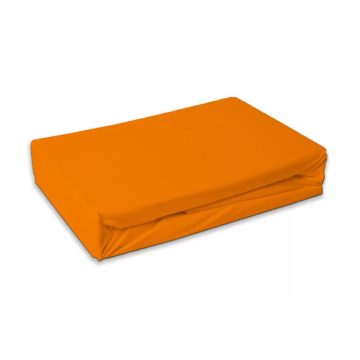 Narancssárga frottír gumis lepedő orange 180x200cm