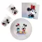 Disney Minnie 100 Disney Minnie party set od 36 komada s tanjurom od 23 cm