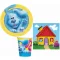 Plave stope Fun party set 32 komada s tanjurom od 23 cm