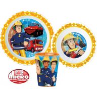  atrogasac Sam Rescue Mission servis za jelo, set mikropalstike, čaša 260 ml