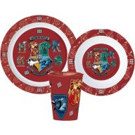   Harry Potter School Shields set posuđa, micro plastični set, s čašom 260 ml