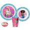 Barbie Stylish set posuđa, micro plastični set, čaša 260 ml