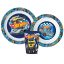 Hot Wheels Blue Fire set posuđa, mikro plastični set s čašom od 260 ml