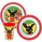 Bing Happy Bunny set posuđa, mikro plastični set, čaša 260 ml