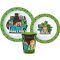 Minecraft Pixelcraft set posuđa, mikro plastični set, s čašom 260 ml