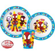   Spider-Man Spidey Team set posuđa, mikro plastični set, čaša 260 ml