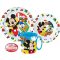 Disney Mickey Cool Summer set posuđa, mikro plastični set s šalicom 350 ml