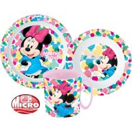   Disney Minnie Feel Good set posuđa, micro plastični set s šalicom 350 ml