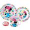 Disney Minnie Feel Good set posuđa, micro plastični set s šalicom 350 ml