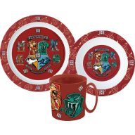   Harry Potter School Shields set posuđa, mikro plastični set s šalicama 350 ml